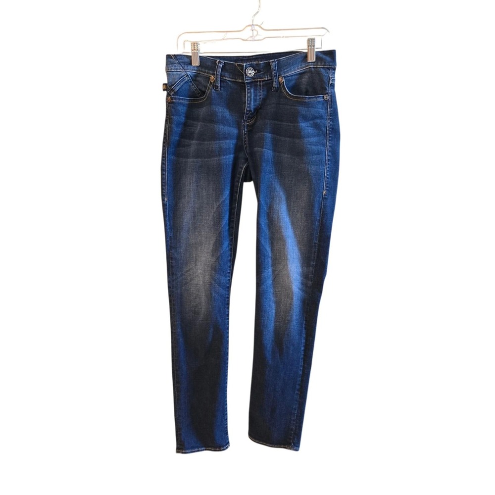 Rock Republic Women Dark Wash Denim Jeans Straight Leg Casual Everyday Size‎ 28